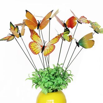 Bloempot Decoratie Vlinder Ornament Grappig Plunger Simulatie Vlinder Bloempot Vaas Tuinieren Bonsai Groene Plant Decora F