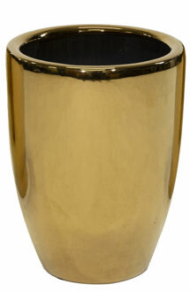 Bloempot Emperor - rond - goud - D26 x H35 cm - glans
