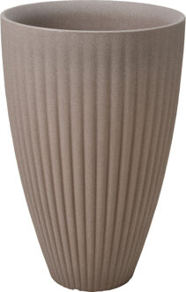 Bloempot Lotus rond 40x60cm Taupe