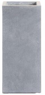Bloempot Matt - cementkleur - 50x23x23 cm - Leen Bakker Grijs - 23 x 23 x 50