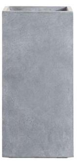 Bloempot Matt - cementkleur - 70x34x34 cm - Leen Bakker Grijs - 34 x 34 x 70