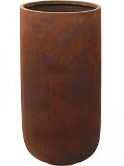 Bloempot-Plantenbak Bruin-Roest bruin Winterhard D 37 cm  H 75 cm