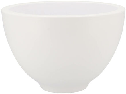 bloempot/plantenpot - Vinci - wit mat - voor kamerplant - D18 x H27 cm