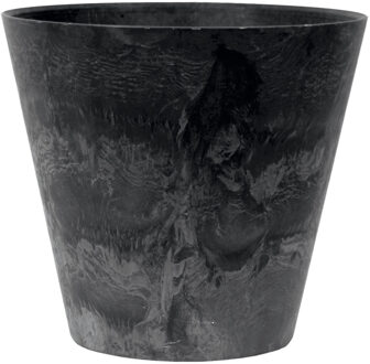 Bloempot Pot Claire zwart 27 x 24 cm Artstone