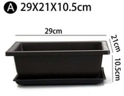 Bloempot Rechthoek Bonsai Kom Bekken Kwekerij Planter Container Tuin Outdoor