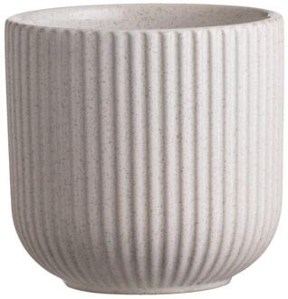 Bloempot Ribe - - 14xØ14,5 Cm - Keramiek - Grijs