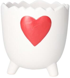 Bloempot Romeo wit 12,5x12,5x12,5 cm