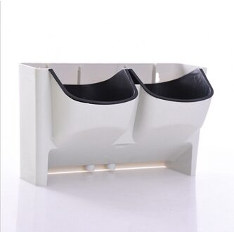 Bloempot Stapelbaar Muur Planter Tuin Bloempotten Muur Opknoping Verticale Vetplanten Planten Pot Bonsai Pot Home Decor wit