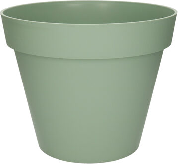 Bloempot Toscane kunststof groen D30 x H26 cm - Plantenpotten