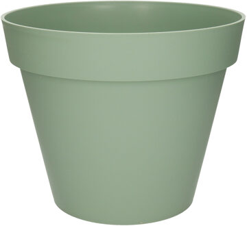 Bloempot Toscane kunststof groen D40 x H32 cm - Plantenpotten