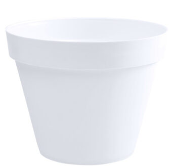 Bloempot Toscane kunststof wit D40 x H32 cm - Plantenpotten