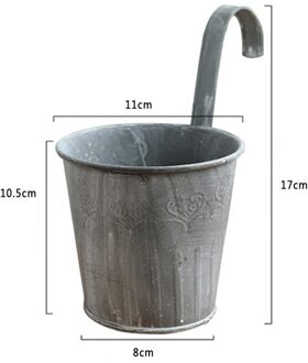 Bloempot Tuin Balkon Plant Metaal Ijzer Ingemaakte Floor Type Opknoping Wastafel TXTB1