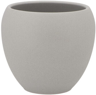 bloempot Vinci - lichtgrijs mat - voor binnen - D15xH17 cm