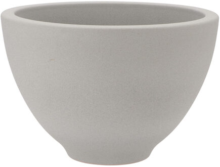 Bloempot Vinci - lichtgrijs mat - voor binnen - D18 x H27 cm