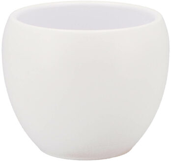 bloempot Vinci - wit mat - voor kamerplant - D11 x H14 cm