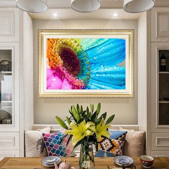 Bloemschikken 5D Diy Vol Diamanten Schilderij Bloemen Kruissteek Diamant Borduurwerk Mozaïek Diamanten Muurstickers Home Decor 6855