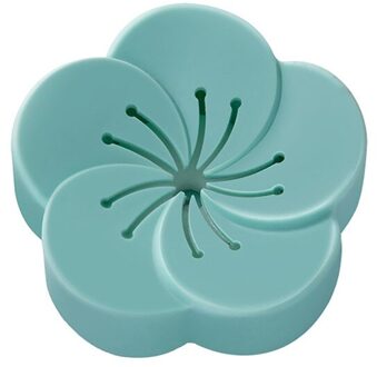 Bloemvorm Air Verse Doos Auto Wc Purifier Opbergdoos Elimineren Geuren Geur Absorber Luchtverfrisser groen oceaan