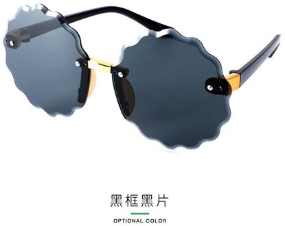 Bloemvorm Kids Zonnebril Gradiënt Mode Kinderen Zonnebril Randloze Meisjes Buitenshuis Reizen UV400 Bescherming Eyewear