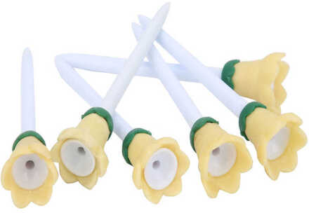 Bloemvorm Tees Tees 83Mm/3.3in Bloemvorm Plastic Tees Set Bal Houder Voor Golf Training Tee Houder