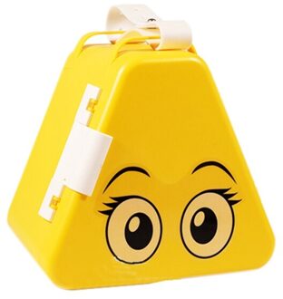 Blok Speelgoed Opbergdoos Draagbare Opbergdoos Kinderen Speelgoed Opbergdoos Met Kleine Deeltjes Bodemplaat geel