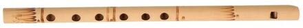 blokfluit - bamboe - 30 cm - muziekinstrumenten - voor kinderen Bruin