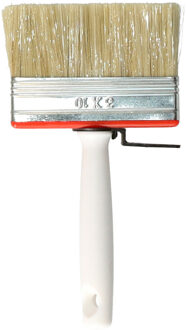 Blokkwast van 10 x 3 cm - schilderen - verfspullen - dikke kwasten - kunststof Wit