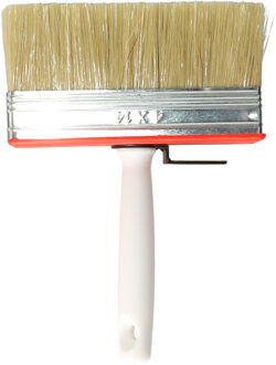 Blokkwast van 14 x 4 cm - schilderen - verfspullen - dikke kwasten - kunststof Wit