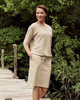 Bloomings Pullover korte mouw slk20-8918 - maat XXL Beige