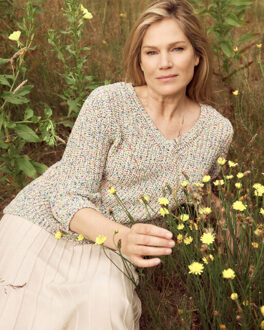 Bloomings Pullover korte mouw slk444-8943 Beige - L