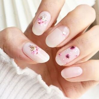 Blossomes On The Path Nail Art Stickers 24 pcs
