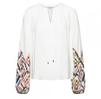 blouse Abby Bl292/42020 &Co Woman , White , Dames - 2Xl,Xl,L,M,S,Xs