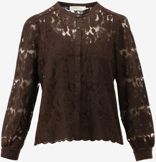 Blouse BERTA bruin - 1;2;3