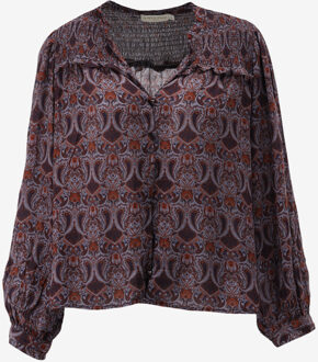 Blouse BLOEMA paars - 1;3