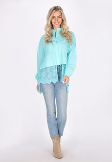 Blouse Dames aqua Turquoise