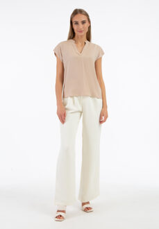 Blouse Dames beige - maat