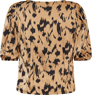 Blouse Dames Camel Veelkleurig - S