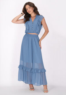 Blouse Dames lichtblauw