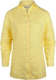 Blouse Dames Lotte Linnen Lichtgeel