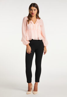 Blouse Dames naakt Huidkleurig