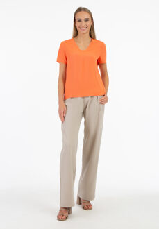 Blouse Dames oranje - L