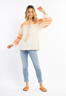 Blouse Dames oranje - S