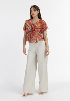 Blouse Dames rood - S