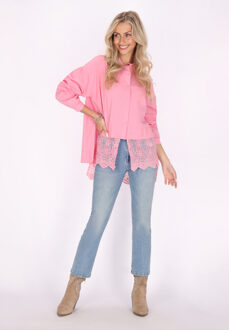 Blouse Dames roze Rosé
