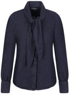 Blouse danna blue denim Blauw - XL
