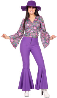 Blouse Flower Power Paars Dahlia Paars - Lila