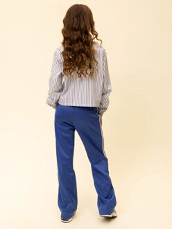 Blouse gestreept kobalt voor meisjes in de kleur Blauw - 158/164