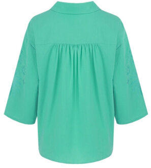 Blouse isaline pool blue - maat L Groen