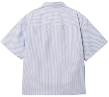 Blouse korte mouw 2615-704 - maat XS Blauw