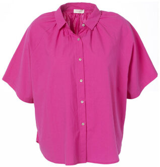 Blouse korte mouw l3030 leonore Roze - 38