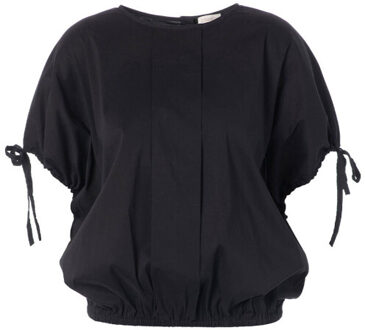 Blouse korte mouw l3040 libertad - maat 36 Zwart